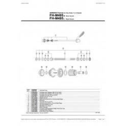 1 Corps De Roue Libre SHIMANO Y3C598020 FH-M495 Complete Freewheel Body -Boutique De Vélos 1 corps de roue libre shimano y3c598020 deore fh mc18m510m525 complete freewheel body 2