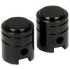 2 Bouchons De Valve BIKE PARTS Caps PISTON Shrader Noir