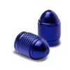 2 Bouchons De Valve BIKE PARTS Caps Shrader Bleu
