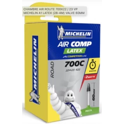 MICHELIN CHAMBRE AIR ROUTE 700X22 / 23 VP A1 LATEX (28-4M) VALVE 60MM