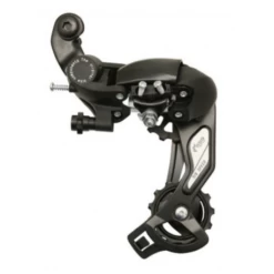SAIGUAN Derailleur VTT Arrière 8V. Noir Grande Chape (compatible Shimano Jusqu'à 30 Dts)