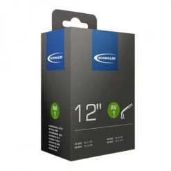 SCHWALBE CHAMBRE AIR TRADI / POUSSETTE (12") (47 / 62 - 203) VS AV1 VALVE ALU COUDEE 45°