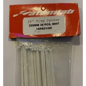 Pack De 36 Rayons ATOMLAB Acier / 229mm Blanc (BMX VTT 24") 3 Pack De 36 Rayons ATOMLAB Acier / 229mm Blanc (BMX VTT 24") – Image 3