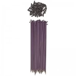 Pack De 50 Rayons SHADOW CONSPIRACY Straight Spokes Acier / 184mm Violet (BMX 20")